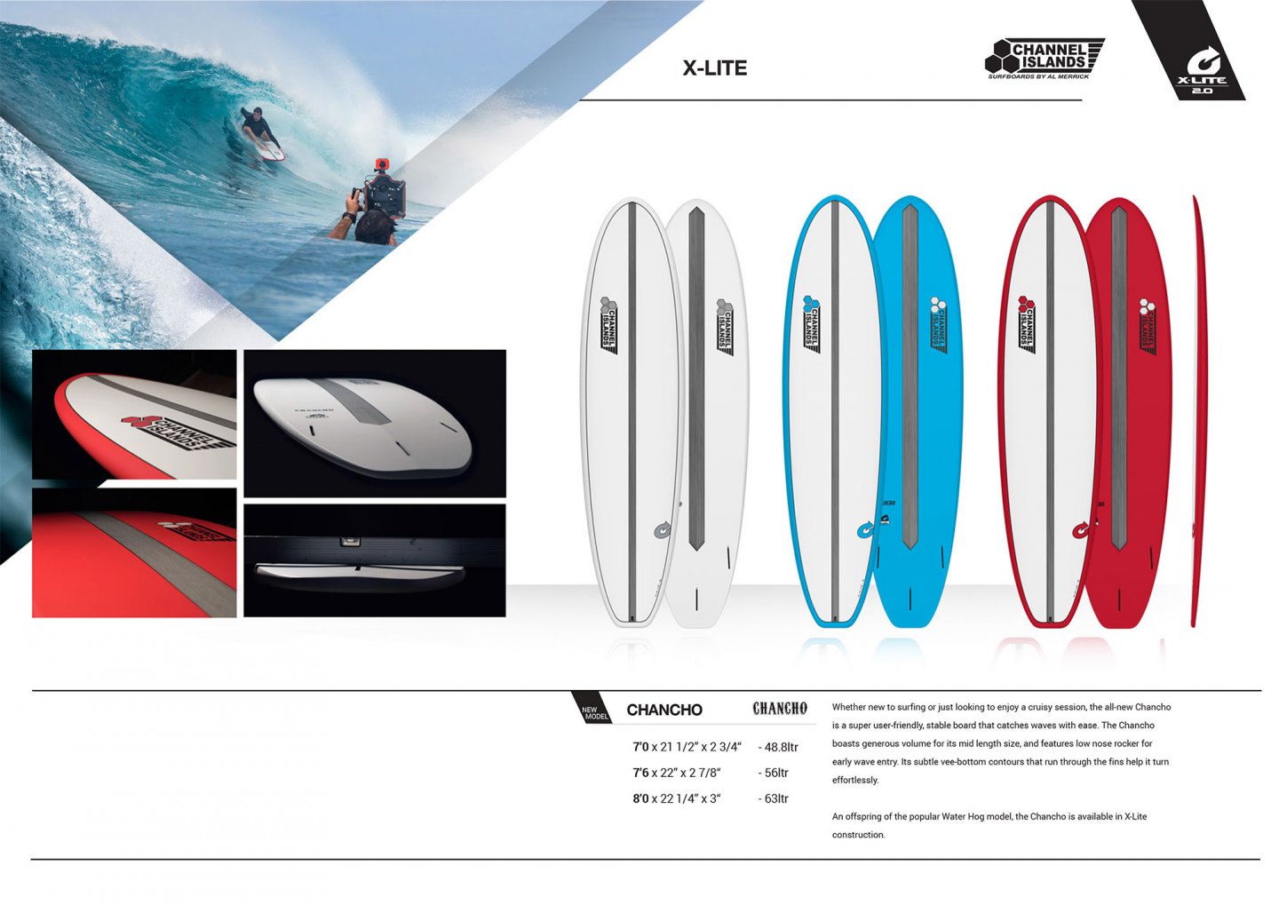 X-Lite Chancho Torq Surfboard Konstruktion