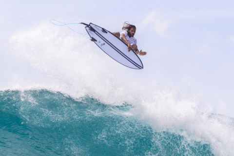 Surfer makes Air with Torq Shortboard 