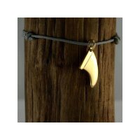 Silver+Surf Jewellery S Fin gold plated