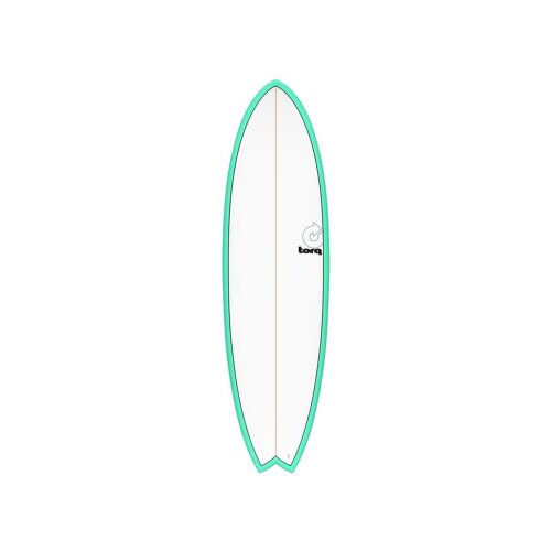 Surfboard TORQ Epoxy TET MOD Fish Board mint grün seagreen 6.3