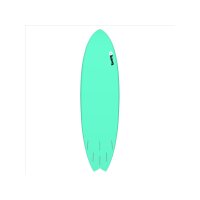 Surfboard TORQ Epoxy TET 6.3 MOD Fish Seagreen mint green