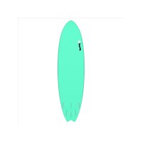 Surfboard TORQ Epoxy TET 7.2 MOD Fish Seagreen mint green