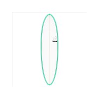 Surfboard TORQ Epoxy TET 7.2 Funboard  Seagreen mint grün