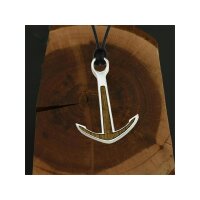 Silver+Surf necklace Anchor size XL Wood