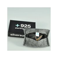 Silver+Surf bracelet Anchor size XL Wood