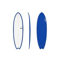 Surfboard TORQ Epoxy TET 6.3 MOD Fish Navy blau Pinlines