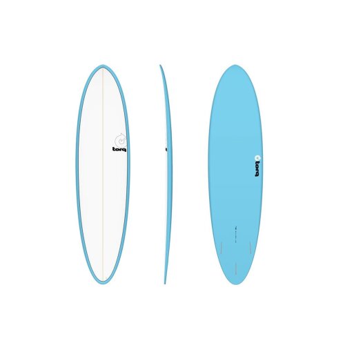 Surfboard TORQ Epoxy TET 7.2 Funboard blau Pinlines