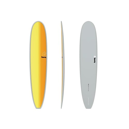 Surfboard TORQ Epoxy TET 9.6 Longboard Full Fade yellow grey