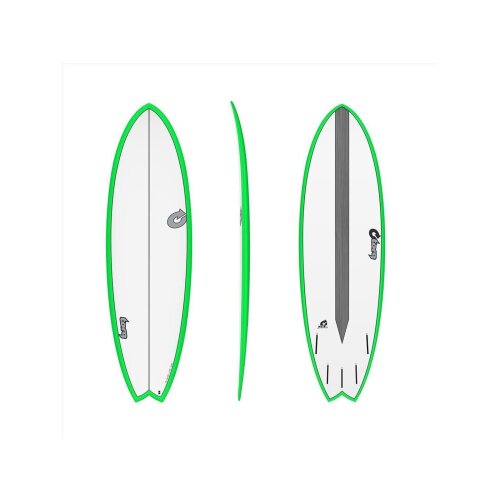 Surfboard TORQ Epoxy TET CS 5.11 Fish Carbon grün