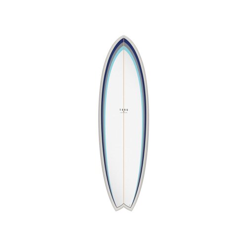 Surfboard TORQ Epoxy TET 5.11 MOD Fish Classic 3.0 blue white grey