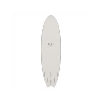 Surfboard TORQ Epoxy TET MOD Fish Board classic 3.0 weiß blau 6.3