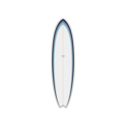 Surfboard TORQ Epoxy TET 7.2 MOD Fish Classic 3.0 blue white grey