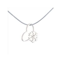 Silver+Surf Jewellery snowflake love Gr S Crystal