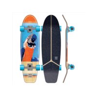FLYING WHEELS Street Pool Skateboard 30.5 Parrot blau orange