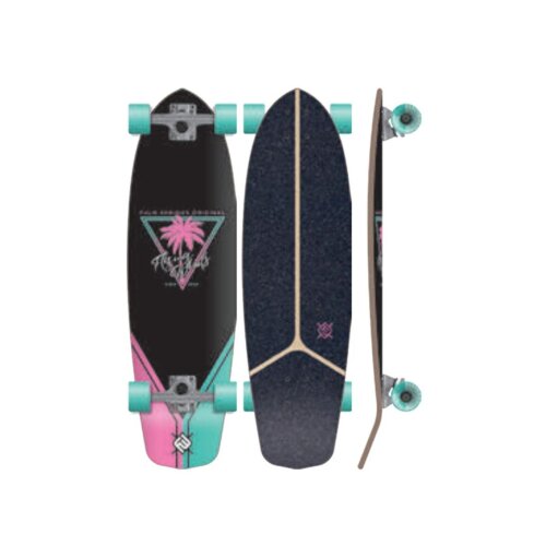 FLYING WHEELS Skateboard 36 Palmista rosa mint grün