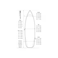 ROAM Boardbag Surfboard Daylight Shortboard Daybag PLUS 6.4 Länge