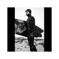 SISSTR Evolution 7 SEAS 6.5mm Eco Wetsuit Chest Zip Neopren mit Haube für Frauen Fullsuit schwarz