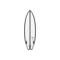 Surfboard TORQ TEC Go-Kart 6.6 Rail black
