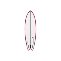 Surfboard TORQ TEC BigBoy Fish 7.6 Rail red