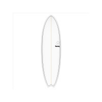 Surfboard TORQ Epoxy TET 6.3 MOD Fish Pinlines white