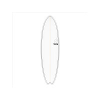 Surfboard TORQ Epoxy TET 6.10 MOD Fish Pinlines weiß
