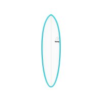 Surfboard TORQ Epoxy TET 6.8 Funboard blue Pinlines