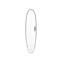 Surfboard TORQ Epoxy TET 7.4 V+ Funboard grau Rail