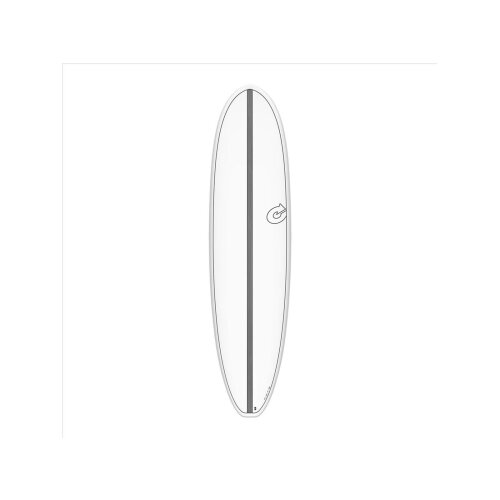 Surfboard TORQ Epoxy TET CS 7.4 V+ Funboard Carbon weiß