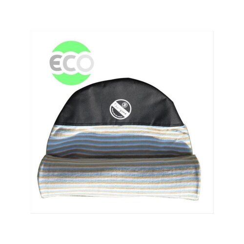 SURFGANIC Eco Surfboard Socke 8.0 Funboards Mini Malibu beige blau gestreift
