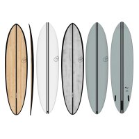 Surfboard TORQ TEC Chopper Single Fin Board weiß