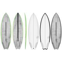 Surfboard TORQ TEC Go-Kart Shortboard Thruster Quad white