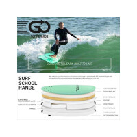 GO Softboard School Surfboard 7.0 wide body purple