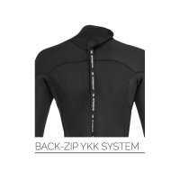 So&ouml;ruz Divine 3/2 Back Zip Frauenneopren Eco Wetsuit Black Size S