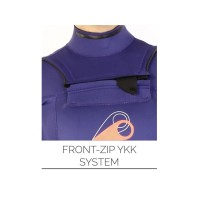 So&ouml;ruz Divine 3/2 Chest Zip Frauenneopren Eco Wetsuit Purple Size M