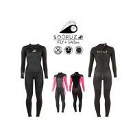 Soöruz Fly Women 5.4mm Back Zip Frauen neopren Eco Wetsuit