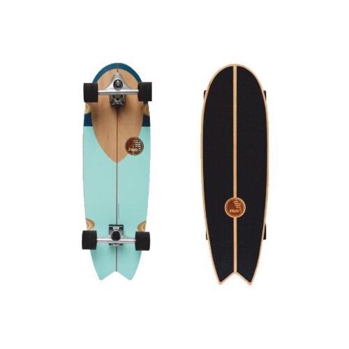 Slide Surfskate SWALLOW NOSERIDER 33 wood turquoise