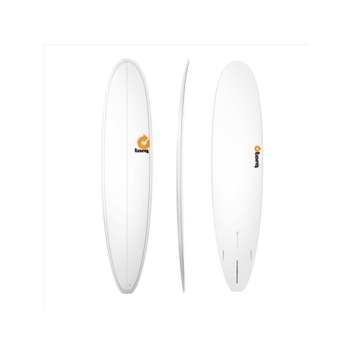Surfboard TORQ Epoxy TET 8.6 Longboard Pinline weiß
